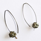 Titanium Pyrite NuggetLong Earrings.jpg