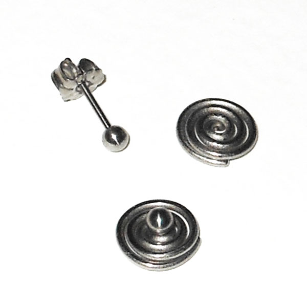 Titanium Ball Post Earrings for Men