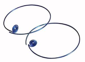 HYPO-ALLERGENIC TITANIUM HOOPS EARRINGS ANODIZED