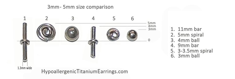 Titanium Healing Earring Posts