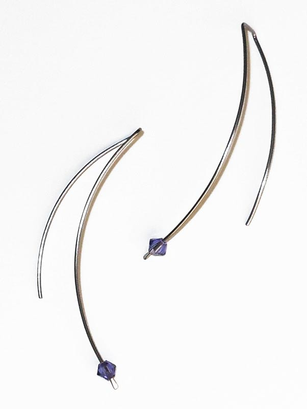 Titanium Swarovski Earrings