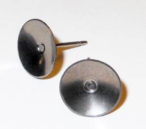 Titanium Saucer Disc Post Earrings