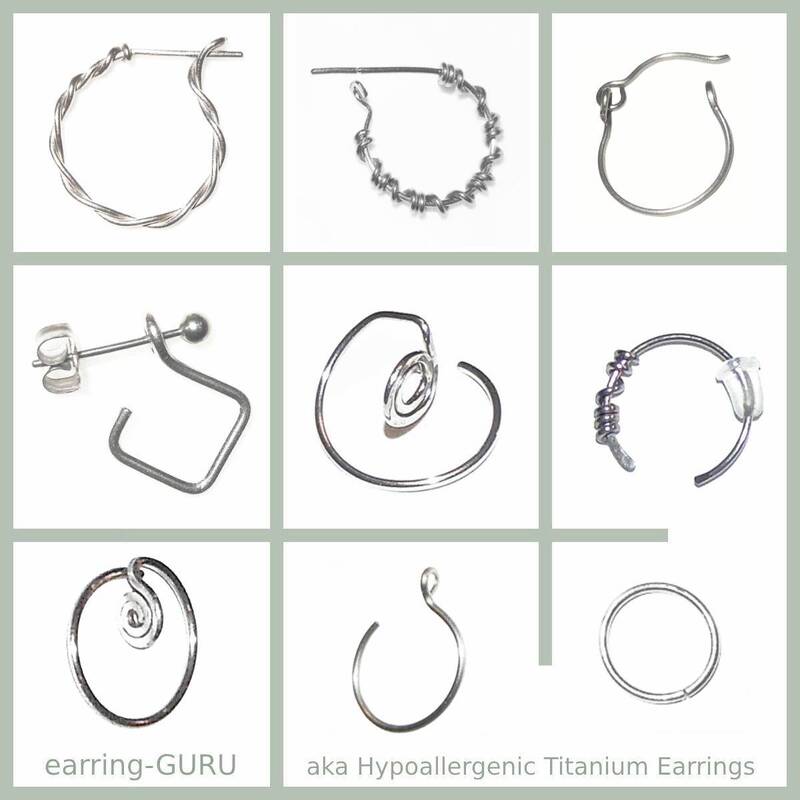 Titanium Mini Hoops Posts Earrings